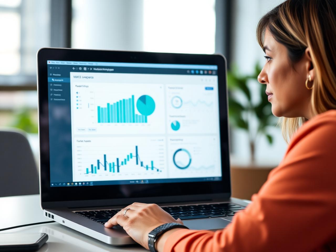 Gestor analisando dashboard de saúde pública